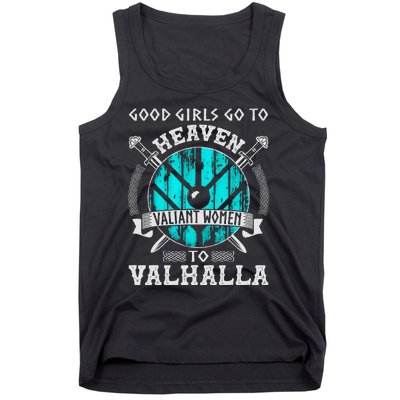 Valiant Women Valhalla Norse Viking Lagertha Shield Maiden Tank Top