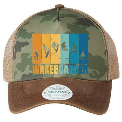 Vintage Wakeboarder Legacy Tie Dye Trucker Hat
