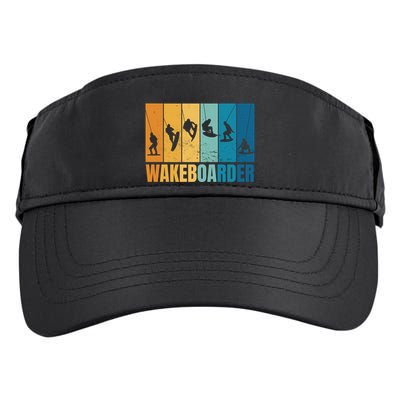 Vintage Wakeboarder Adult Drive Performance Visor