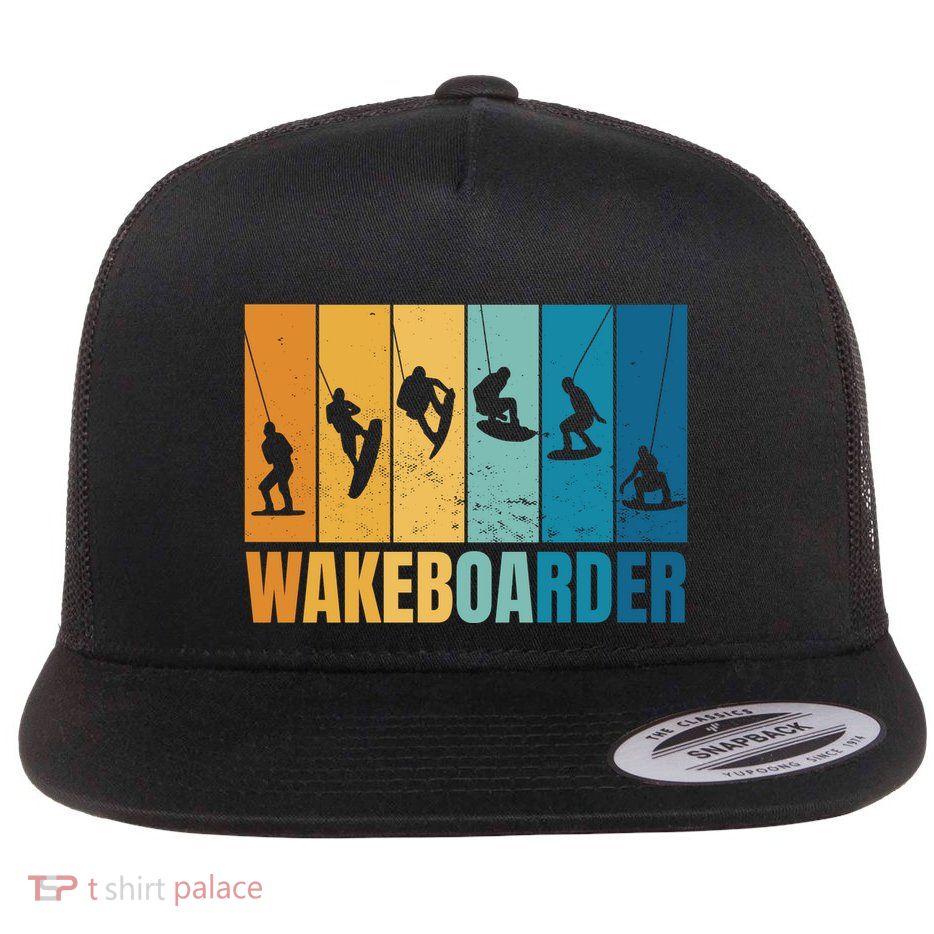 Vintage Wakeboarder Flatbill Hat
