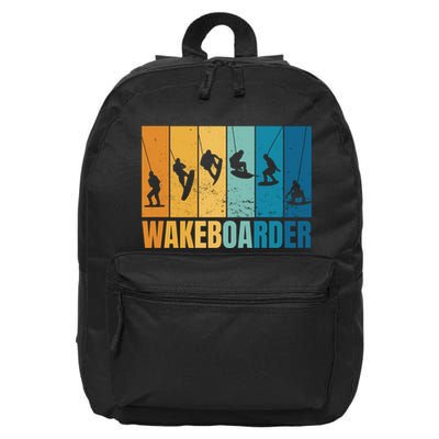 Vintage Wakeboarder 16 in Basic Backpack