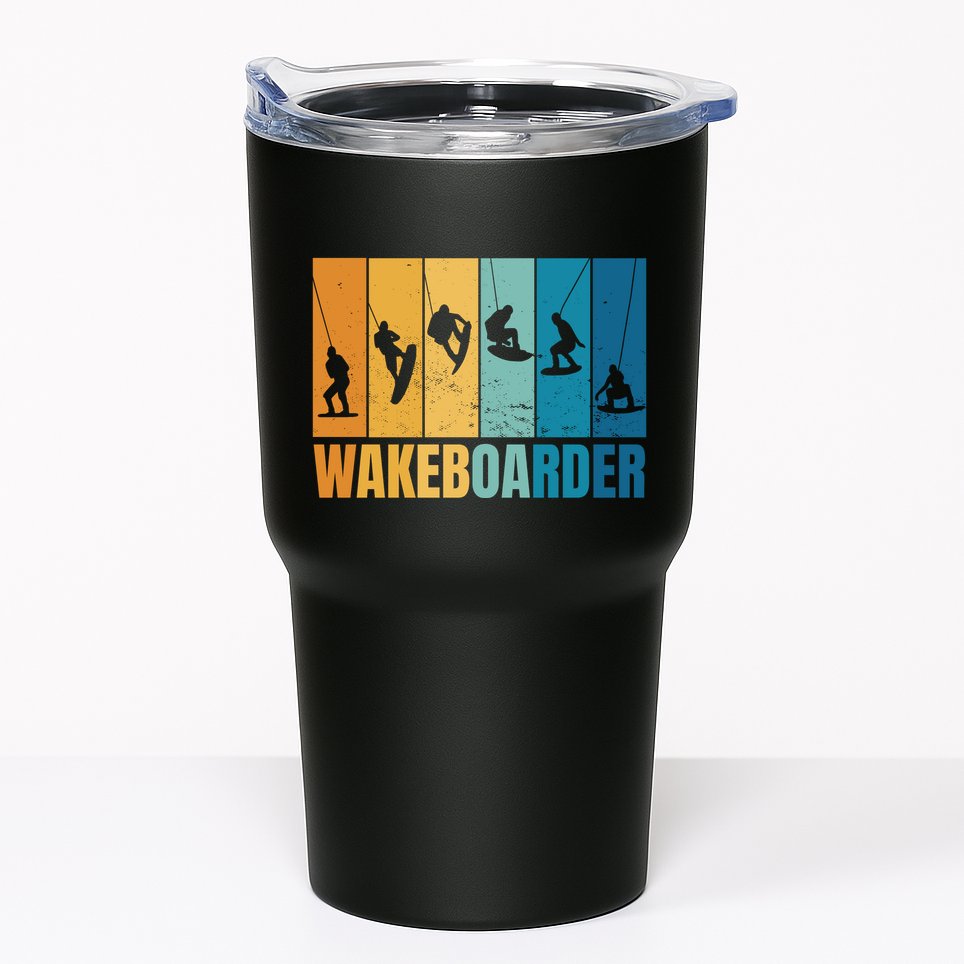 Vintage Wakeboarder Tumbler