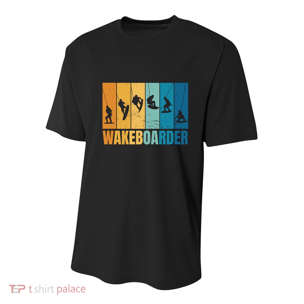 Vintage Wakeboarder Youth Performance Sprint T-Shirt