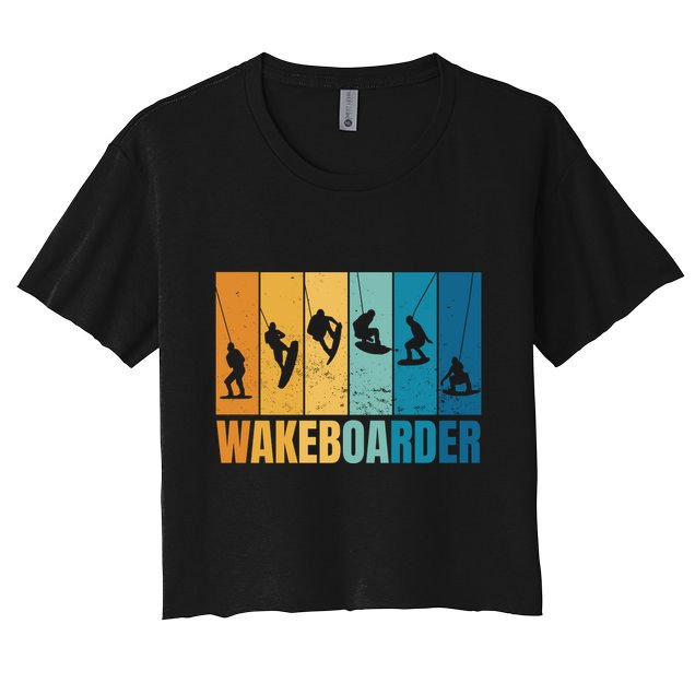 Vintage Wakeboarder Crop Top