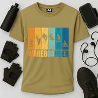 Vintage Wakeboarder Cooling Performance Crew T-Shirt