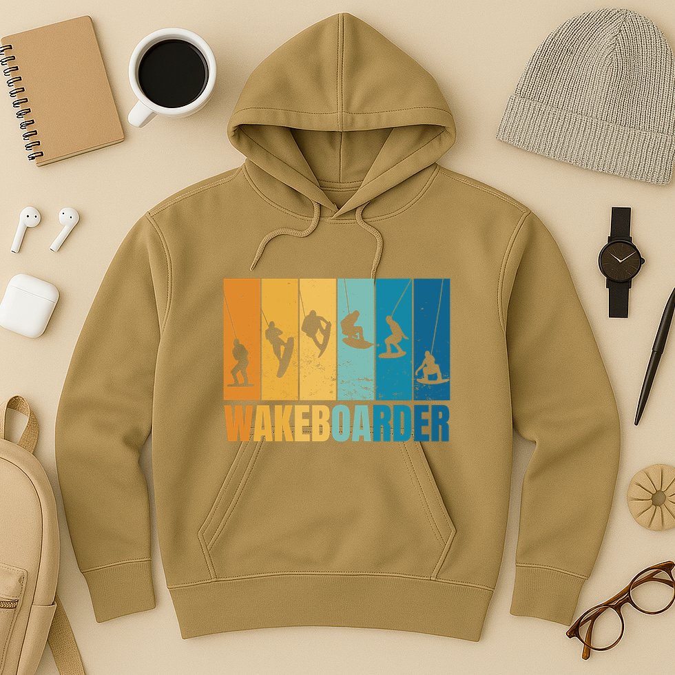 Vintage Wakeboarder Hoodie