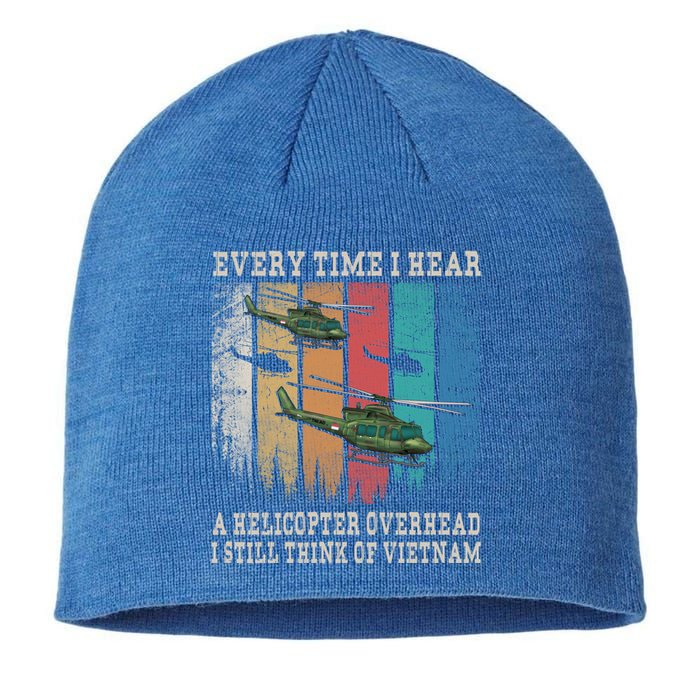 Vietnam War Veterans I Still Think Of Vietnam Memorial Day Funny Gift Sustainable Beanie