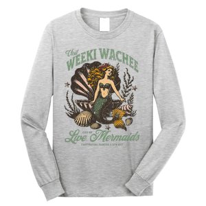 Visit Weeki Wachee City Of Mermaids Florida 1947 Tourist Long Sleeve Shirt