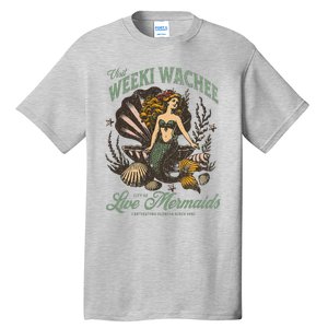 Visit Weeki Wachee City Of Mermaids Florida 1947 Tourist Tall T-Shirt