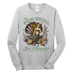 Visit Weeki Wachee City Of Mermaids Florida 1947 Tourist Tall Long Sleeve T-Shirt