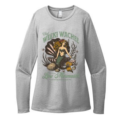 Visit Weeki Wachee City Of Mermaids Florida 1947 Tourist Womens CVC Long Sleeve Shirt