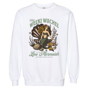 Visit Weeki Wachee City Of Mermaids Florida 1947 Tourist Garment-Dyed Sweatshirt