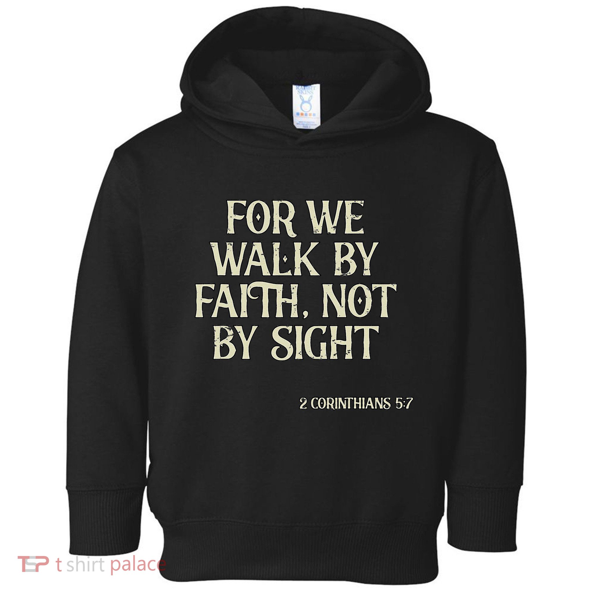 Vintage We Walk By Faith Not By Sight Christian Bible Verse .Png Toddler Hoodie