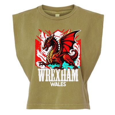 Vintage Wrexham Wales Gift Wrexham Wales Garment-Dyed Women's Muscle Tee