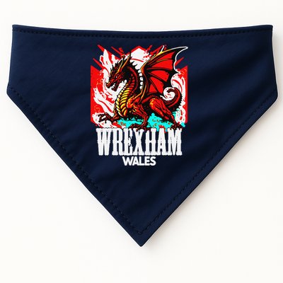 Vintage Wrexham Wales Gift Wrexham Wales USA-Made Doggie Bandana