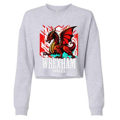 Vintage Wrexham Wales Gift Wrexham Wales Cropped Pullover Crew