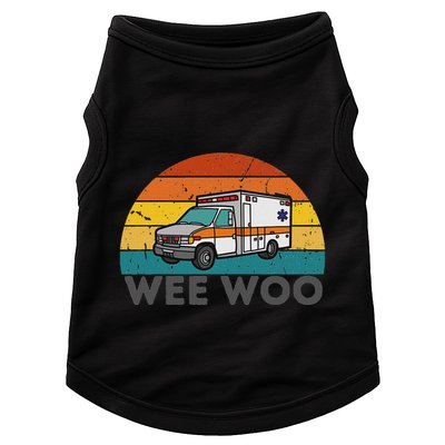Vintage Wee Woo Ambulance Amr Funny Ems Emt Paramedic. Doggie Tank