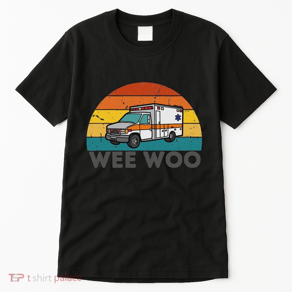 Vintage Wee Woo Ambulance Amr Funny Ems Emt Paramedic. Tall T-Shirt