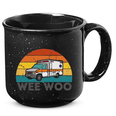 Vintage Wee Woo Ambulance Amr Funny Ems Emt Paramedic. 15oz Campfire Ceramic Mug