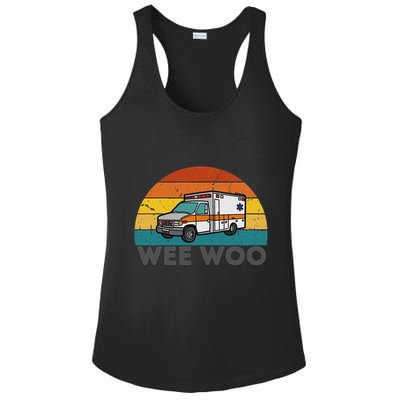 Vintage Wee Woo Ambulance Amr Funny Ems Emt Paramedic. Ladies PosiCharge Competitor Racerback Tank