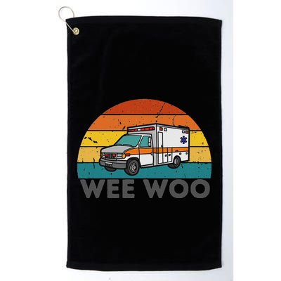 Vintage Wee Woo Ambulance Amr Funny Ems Emt Paramedic. Golf Towel
