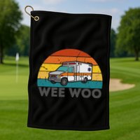 Vintage Wee Woo Ambulance Amr Funny Ems Emt Paramedic. Golf Towel