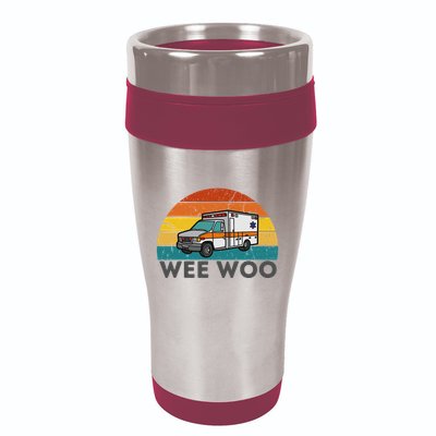 Vintage Wee Woo Ambulance Amr Funny Ems Emt Paramedic. 16oz Travel Tumbler