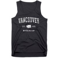 Vancouver Washington Wa Vintage Athletic Sports Design Tank Top