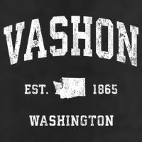 Vashon Washington Wa Vintage Athletic Sports Design Beanie