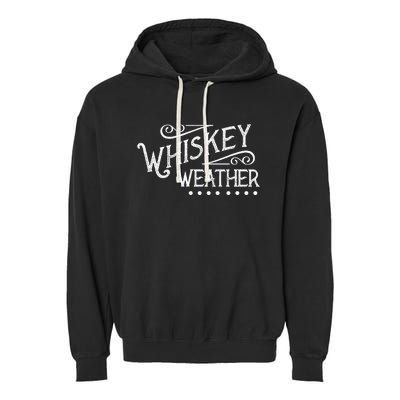 Vintage Whiskey Weather Bourbon Garment-Dyed Fleece Hoodie