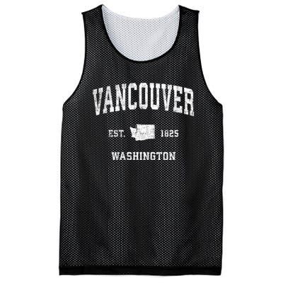 Vancouver Washington Wa Vintage Sports Mesh Reversible Basketball Jersey Tank