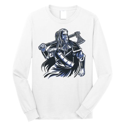 Viking Warrior With Axe Long Sleeve Shirt