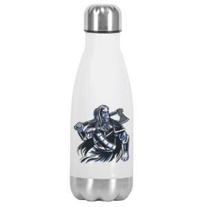 Viking Warrior With Axe Stainless Steel Insulated Water Bottle