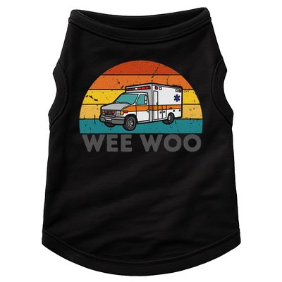 Vintage Wee Woo Ambulance Amr Funny Ems Emt Paramedic. Doggie Tank