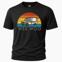 Vintage Wee Woo Ambulance Amr Funny Ems Emt Paramedic. Performance Shirt