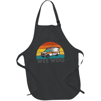 Vintage Wee Woo Ambulance Amr Funny Ems Emt Paramedic. Apron