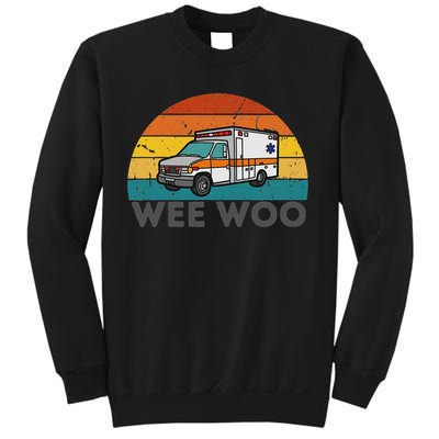 Vintage Wee Woo Ambulance Amr Funny Ems Emt Paramedic. Sweatshirt