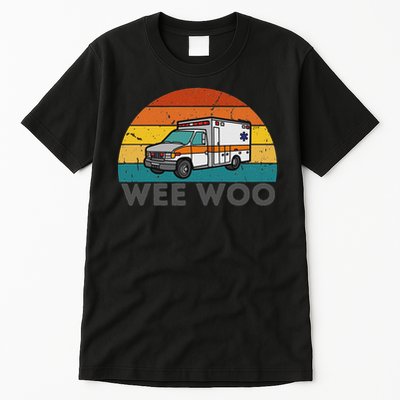 Vintage Wee Woo Ambulance Amr Funny Ems Emt Paramedic. Tall T-Shirt