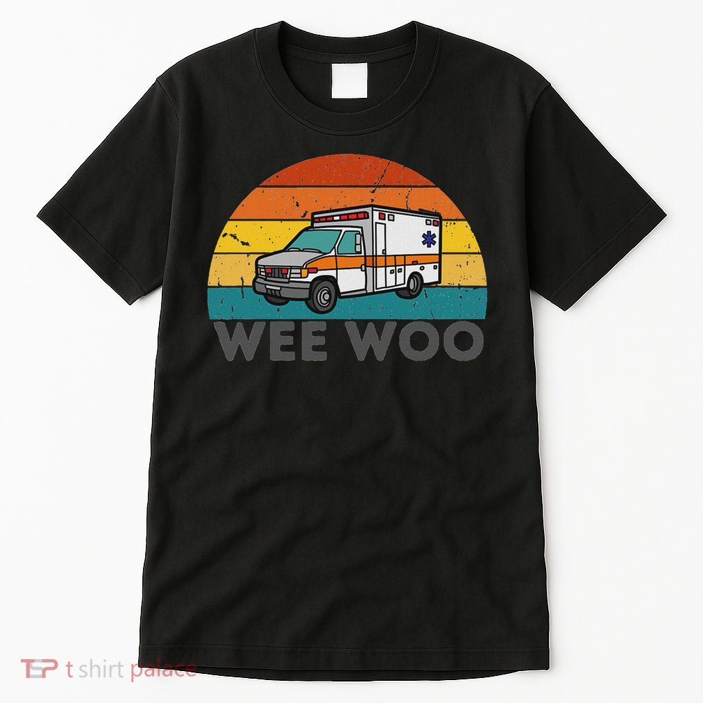 Vintage Wee Woo Ambulance Amr Funny Ems Emt Paramedic. Tall T-Shirt