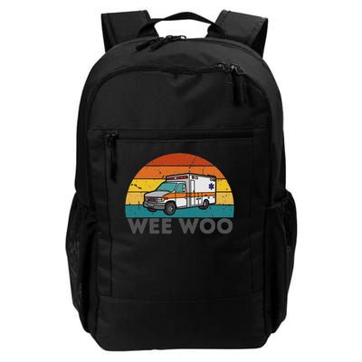 Vintage Wee Woo Ambulance Amr Funny Ems Emt Paramedic. Backpack