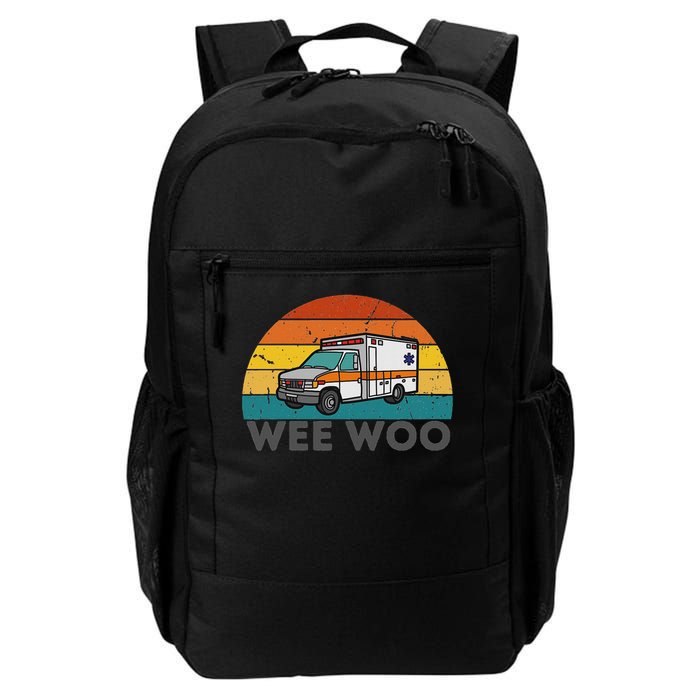 Vintage Wee Woo Ambulance Amr Funny Ems Emt Paramedic. Backpack