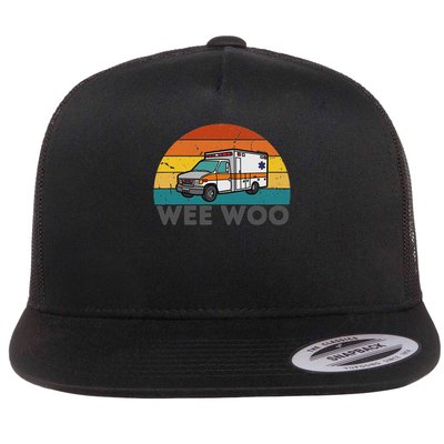 Vintage Wee Woo Ambulance Amr Funny Ems Emt Paramedic. Flatbill Hat