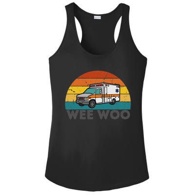 Vintage Wee Woo Ambulance Amr Funny Ems Emt Paramedic. Ladies PosiCharge Competitor Racerback Tank