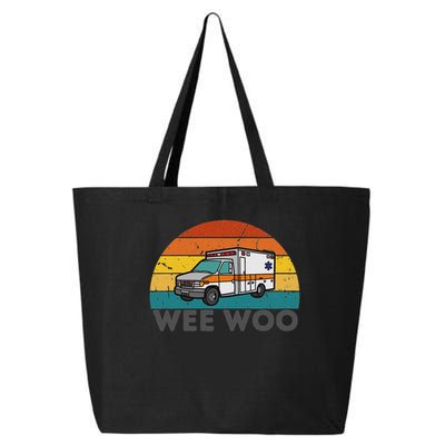Vintage Wee Woo Ambulance Amr Funny Ems Emt Paramedic. 25L Jumbo Tote