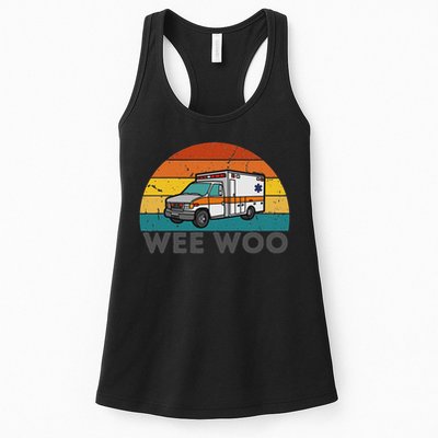 Vintage Wee Woo Ambulance Amr Funny Ems Emt Paramedic. Womens Tank Top