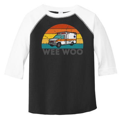 Vintage Wee Woo Ambulance Amr Funny Ems Emt Paramedic. Toddler Fine Jersey T-Shirt