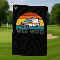 Vintage Wee Woo Ambulance Amr Funny Ems Emt Paramedic. Golf Towel