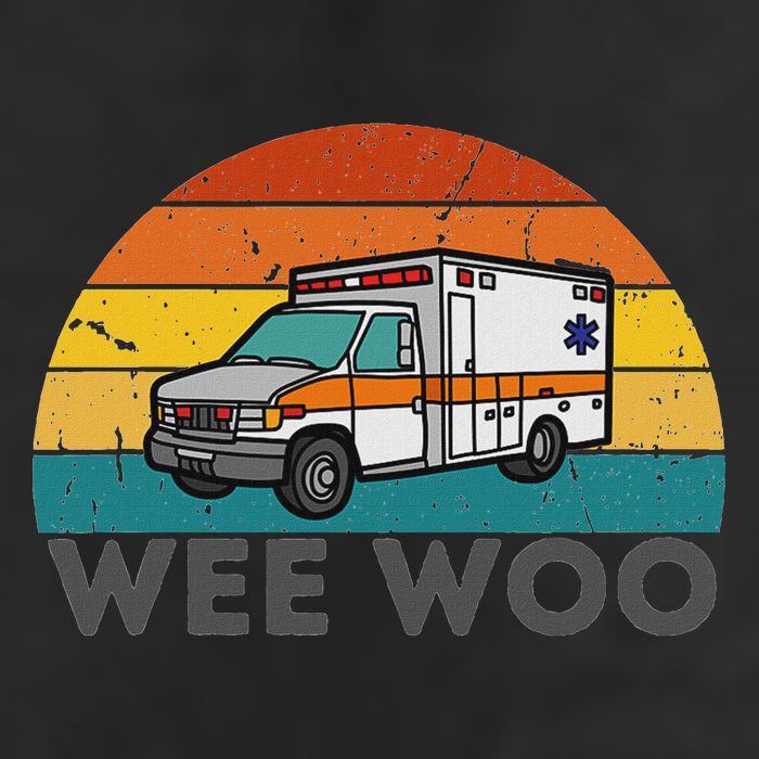 Vintage Wee Woo Ambulance Amr Funny Ems Emt Paramedic. Golf Towel
