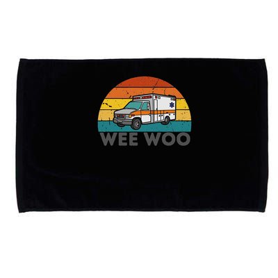 Vintage Wee Woo Ambulance Amr Funny Ems Emt Paramedic. Microfiber Hand Towel