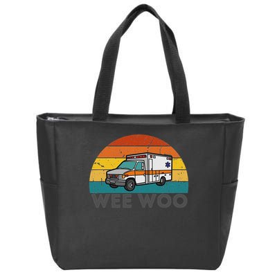 Vintage Wee Woo Ambulance Amr Funny Ems Emt Paramedic. Zip Tote Bag